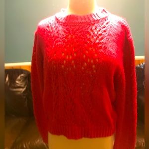 NWT Woven Heart long sleeve sweater